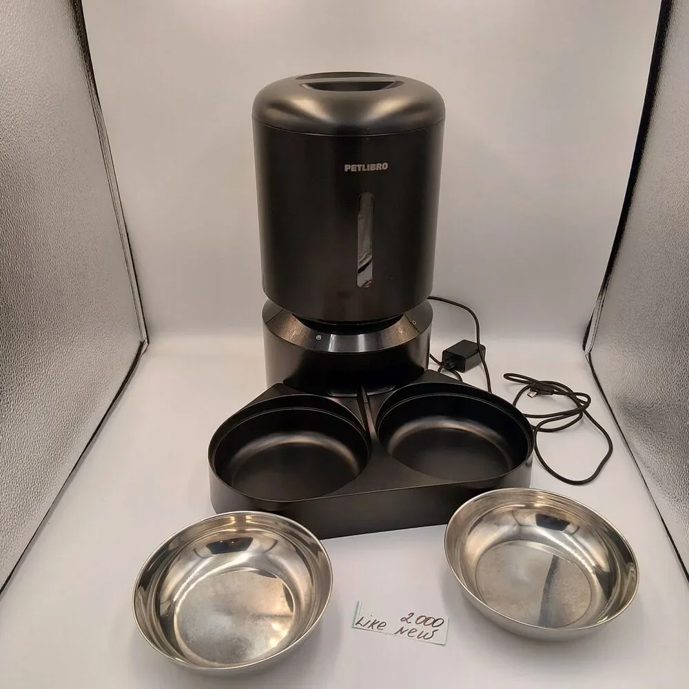 PETLIBRO Granary WIFI Dual Bowl PLAF 103 Smart Pet Feeder, 5L APP control Black